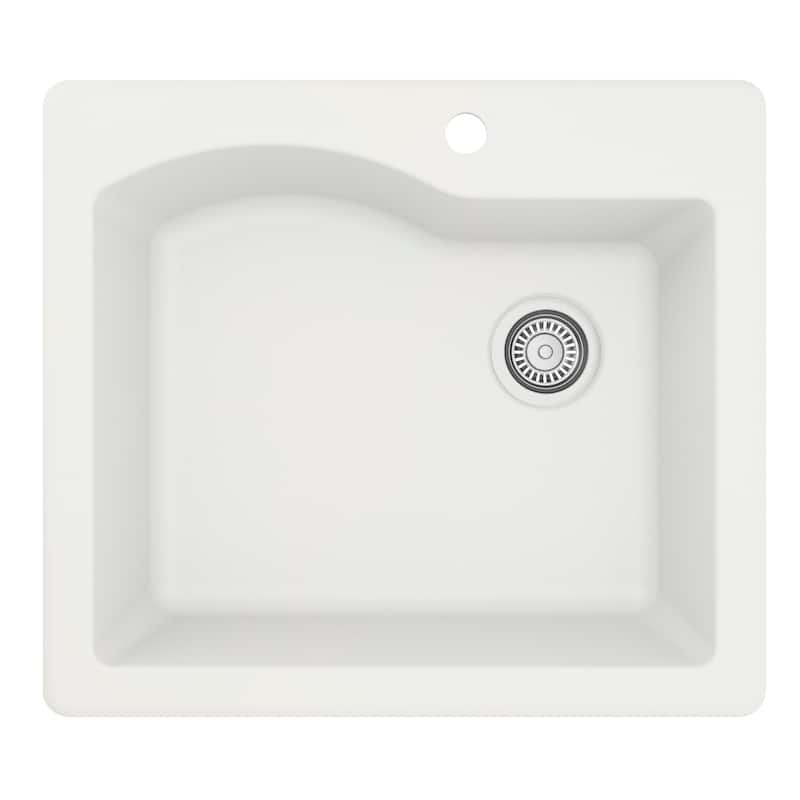 Karran Drop-in Quartz Single Bowl Kitchen Sink