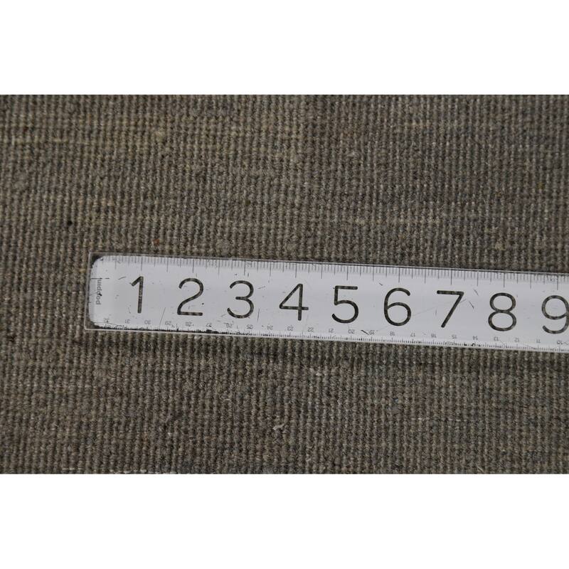Gabbeh Modern Rug Handmade Solid Tribal Wool Carpet - 4'2" x 5'11"