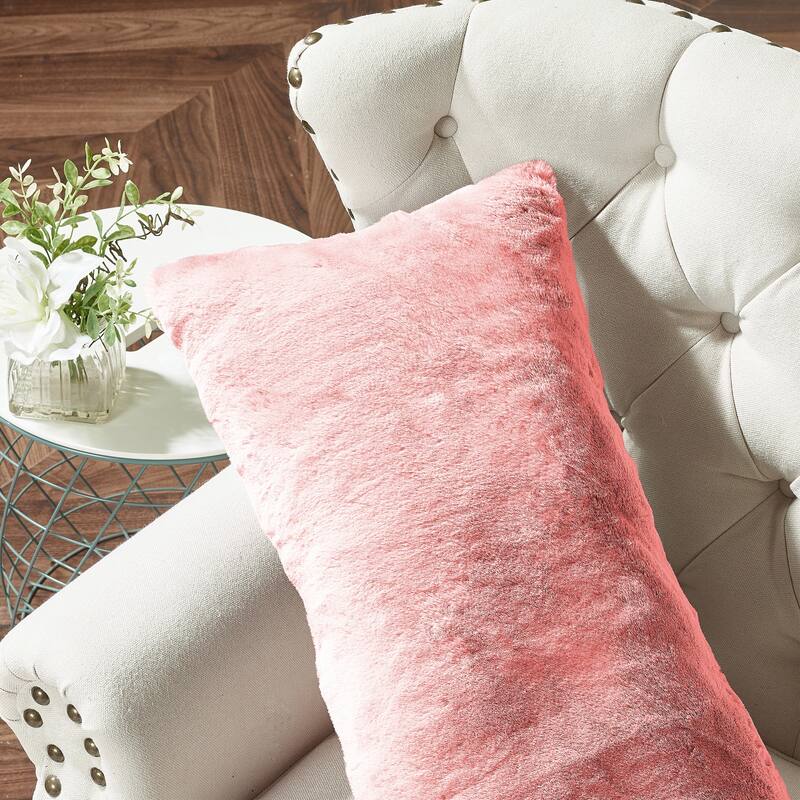 Serenta Heavy Fauxfur Pillow Shell 2 PC Set, NO INSERT