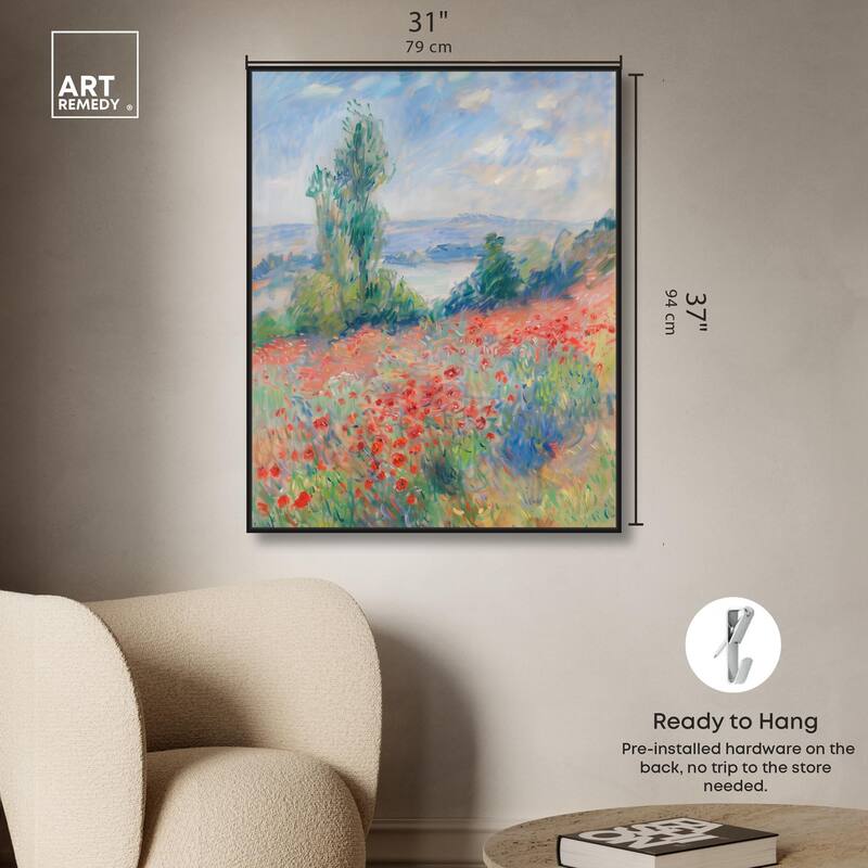 Blanket of Poppies I Canvas by Art Remedy