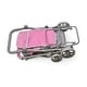 preview thumbnail 6 of 6, Badger Basket Cruise Folding Inline Double Doll Stroller - Gray/Pink