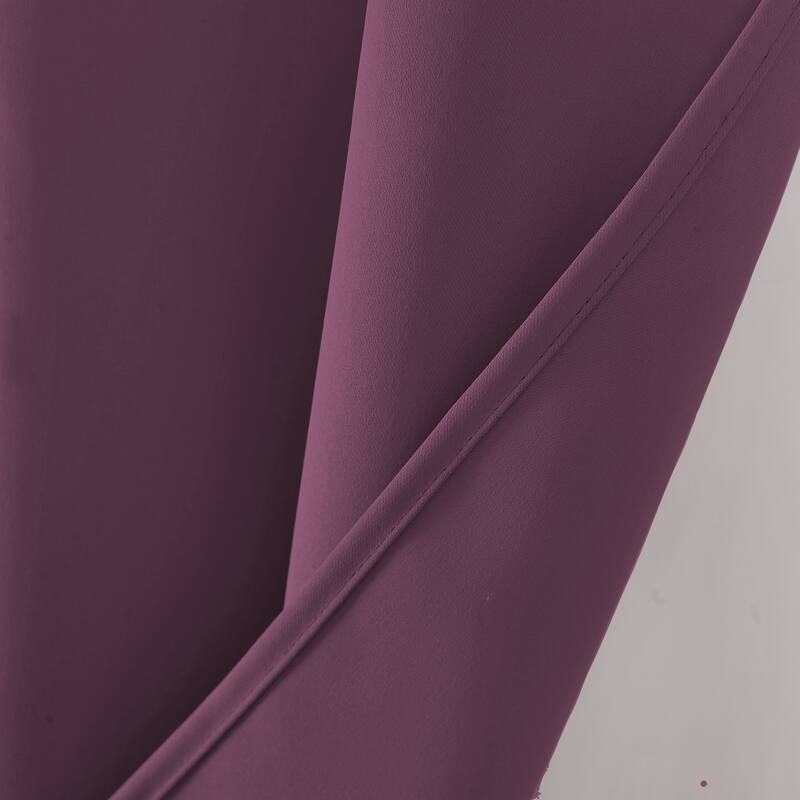 Riley 100 percent Blackout Window Curtain Panel 45, 63, 84, 95 or 105 inch