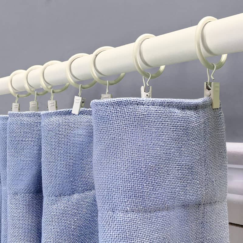 Lumi 1-1/4 in. Clip Rings For 3/4 in. Curtain Rods(7-Pack) - 1.25"