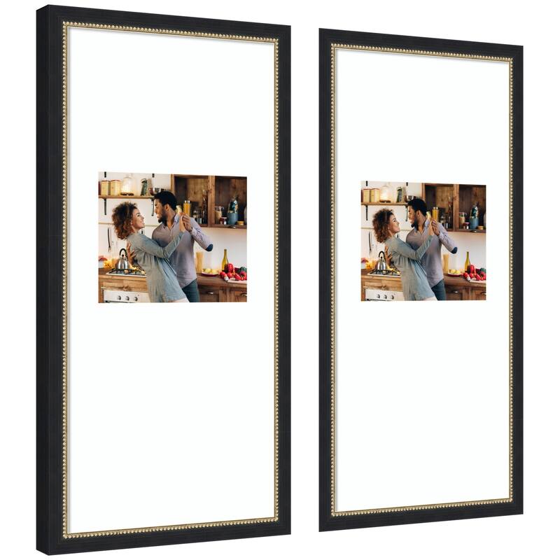 Kate and Laurel Belmont Black Photo Frame Set