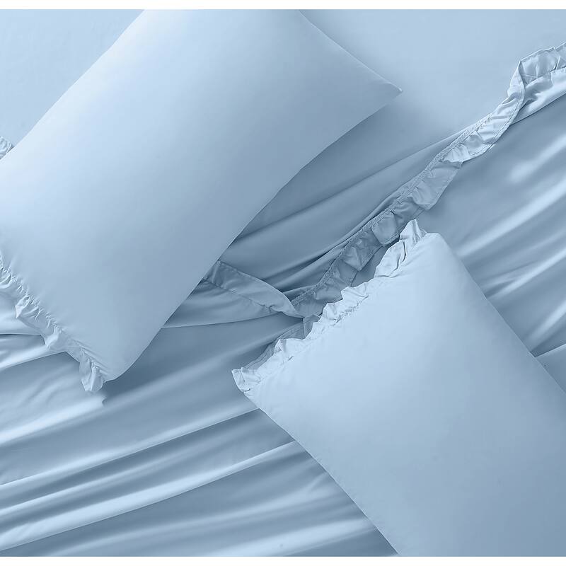 Truly Soft Solid Ruffle Sheet Set