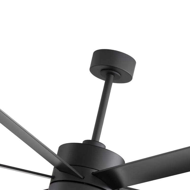 52"/ 65"/72" Black LED Ceiling Fan with Light Kit and Remote(5/8 Blade)
