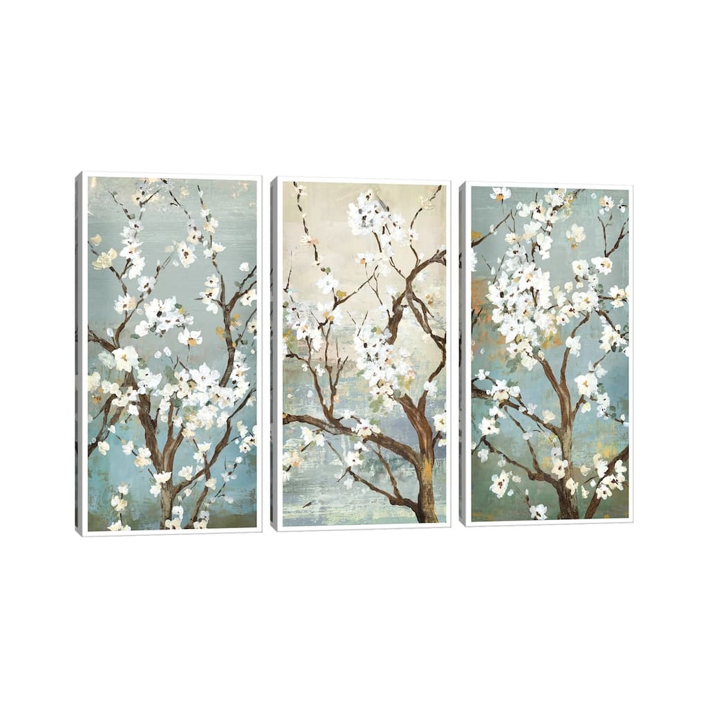iCanvas "Triptych In Bloom" by Asia Jensen 3-Piece Canvas Wall Art Set