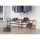 preview thumbnail 3 of 5, TRINITY BASICS® 2-Tier Expandable Shoe Rack, 2-Pack, Bamboo