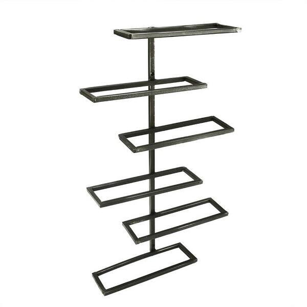 Shop 20 Dark Brown Modern Tribeca Wall Wine Rack 6 Bottle