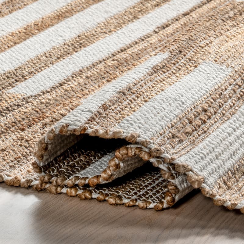 Oberlin Striped Jute Area Rug