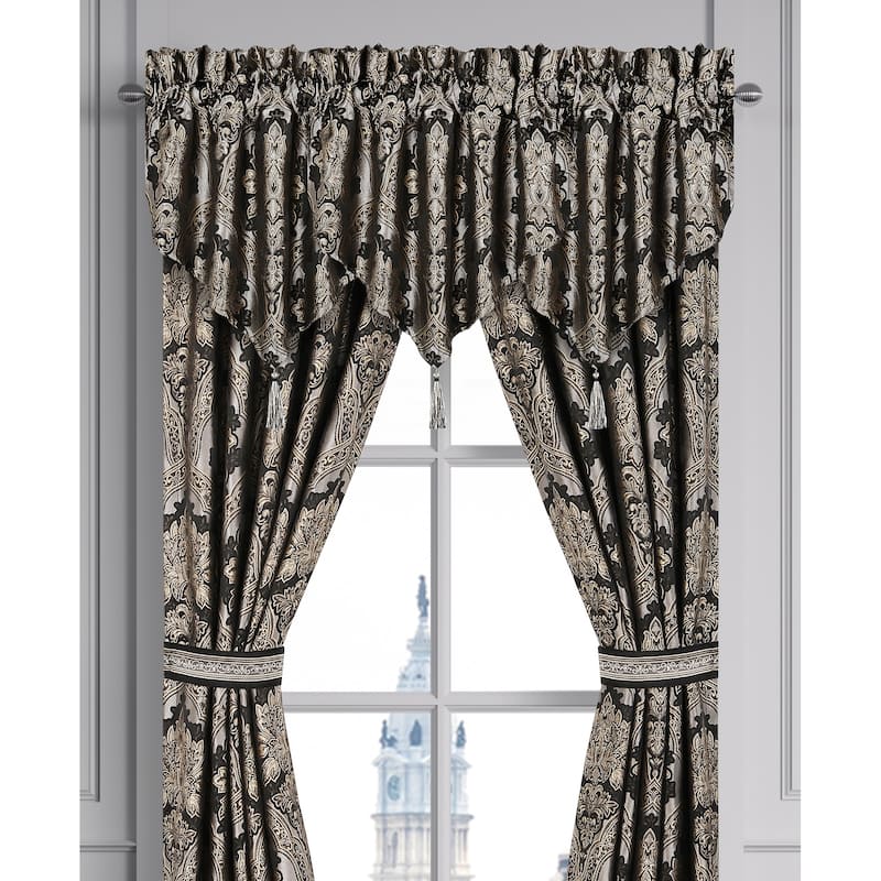 Harriman Window Ascot Valance - Black