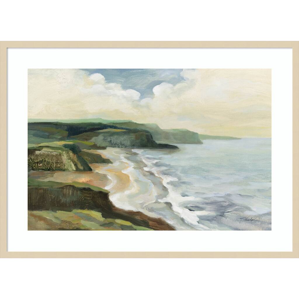 Irish Coast by Silvia Vassileva Wood Framed Wall Art Print - Svelte Natural