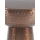 preview thumbnail 12 of 168, Silver or Bronze Metal Hammered Side End Accent Table with Hourglass Shape