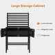 preview thumbnail 11 of 12, Mcombo Metal Workbench for Garage, Adjustable Worktable with Storage Cabinet for Home Office, Basements, Workstation Bench 81