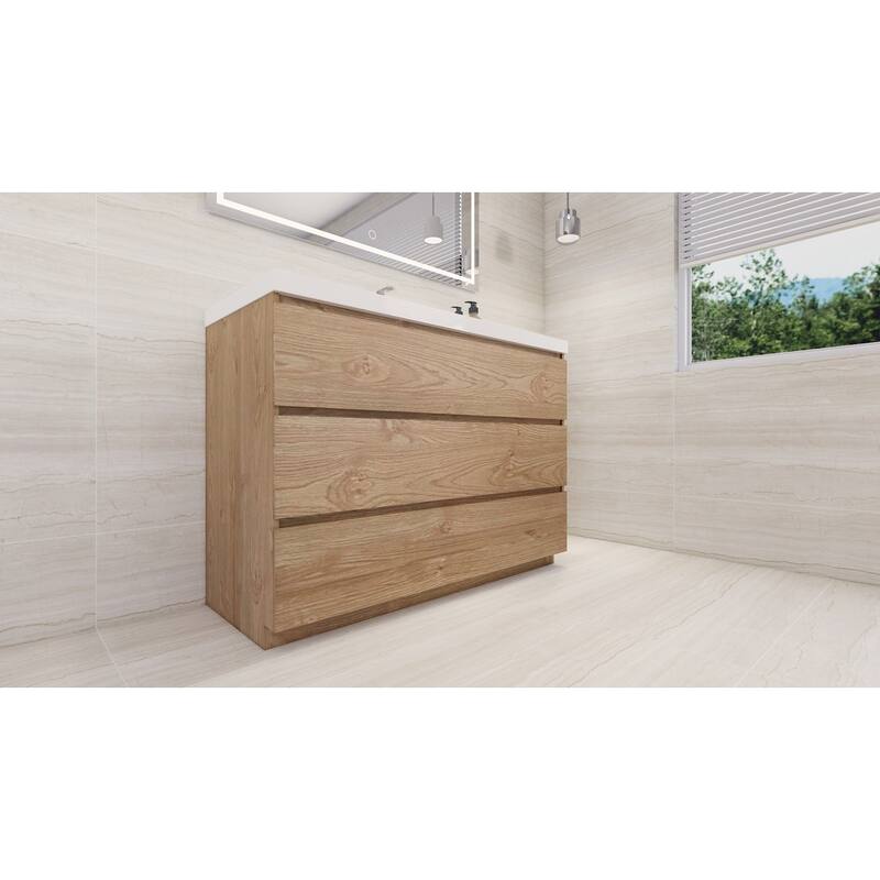 Aron 48'' Freestanding Vanity with Reinforced Acrylic Sink