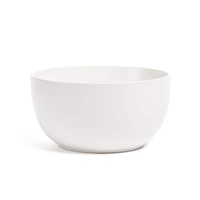 over&back Coupe Semi-Matte Stoneware Tall Serving Bowl, 2.3qt