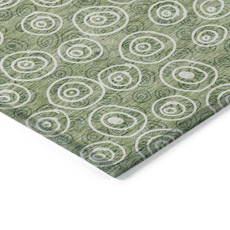 HomeRoots Geometric Transitional Rectangle Outdoor Rug