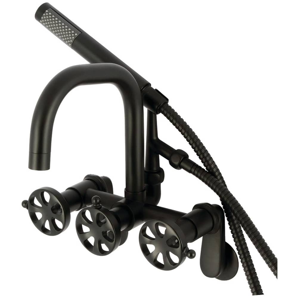 Kingston Brass AE845.RX Belknap Wall Mounted Tub Filler with Built-In