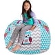 preview thumbnail 149 of 187, Kids Bean Bag Chair Cover Stuffed Animal Storage or Toy Organizer