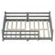 preview thumbnail 63 of 74, Montessori Solid Pine Floor Bed with Full-Length Safety Fence & Slatted Base by Harper&Bright Designs