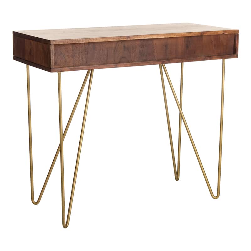 SAFAVIEH Werra 1-Drawer 1-Shelf Hairpin Leg Desk