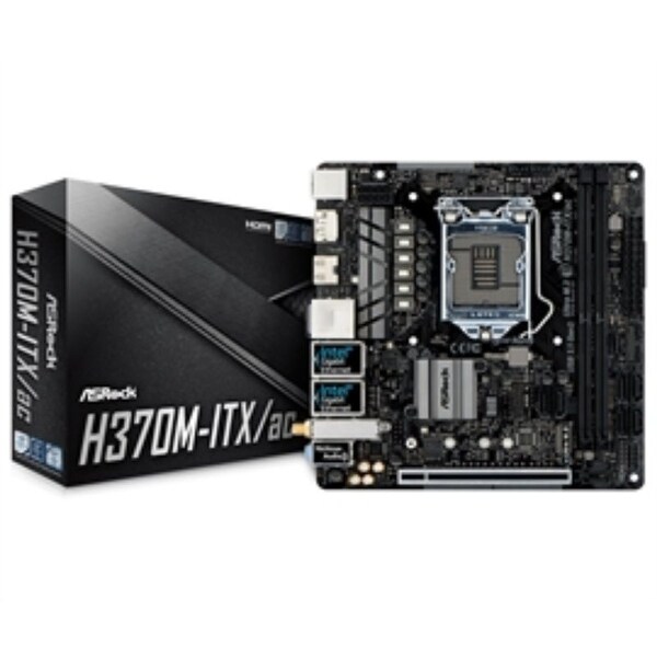 ASRock Motherboard H370M-ITX/ac Intel LAN USB 3.1 Gen2 802.11ac WiFi Retail
