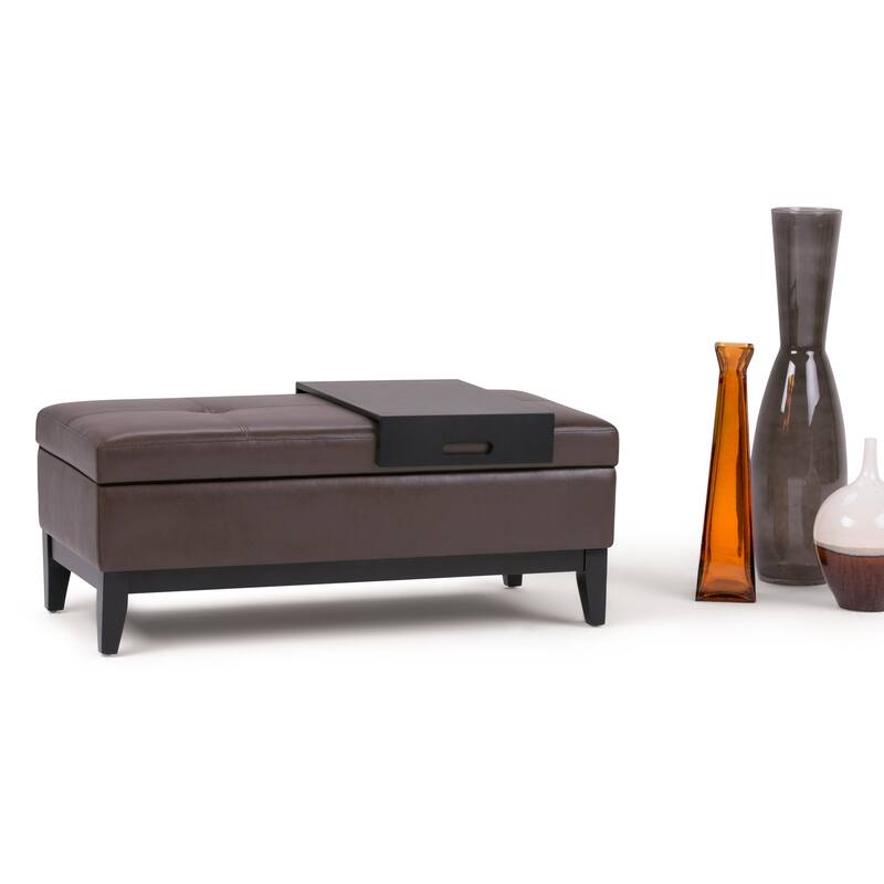 WYNDENHALL Jackson 42 inch Wide Rectangle Storage Ottoman