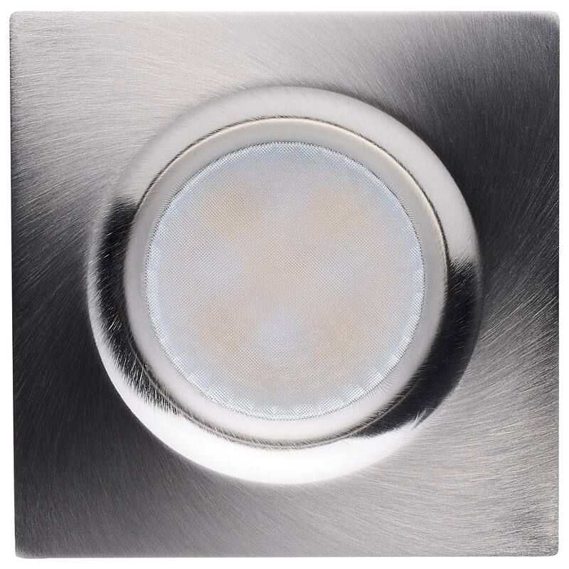 16/20/24W LED Remote Driver Downlight 27K/30K/35K/40K/50K CCT Field Selectable Square Brushed Nickel - Brushed Nickel
