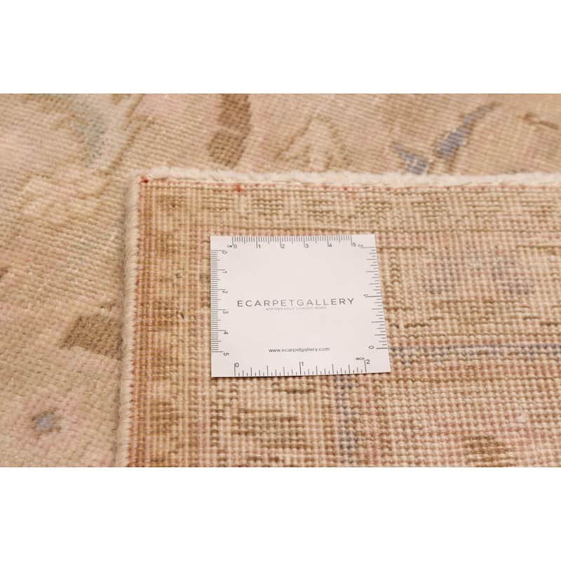 ECARPETGALLERY Hand-knotted Antalya Vintage Light Pink Wool Rug - 9'7 x 12'10
