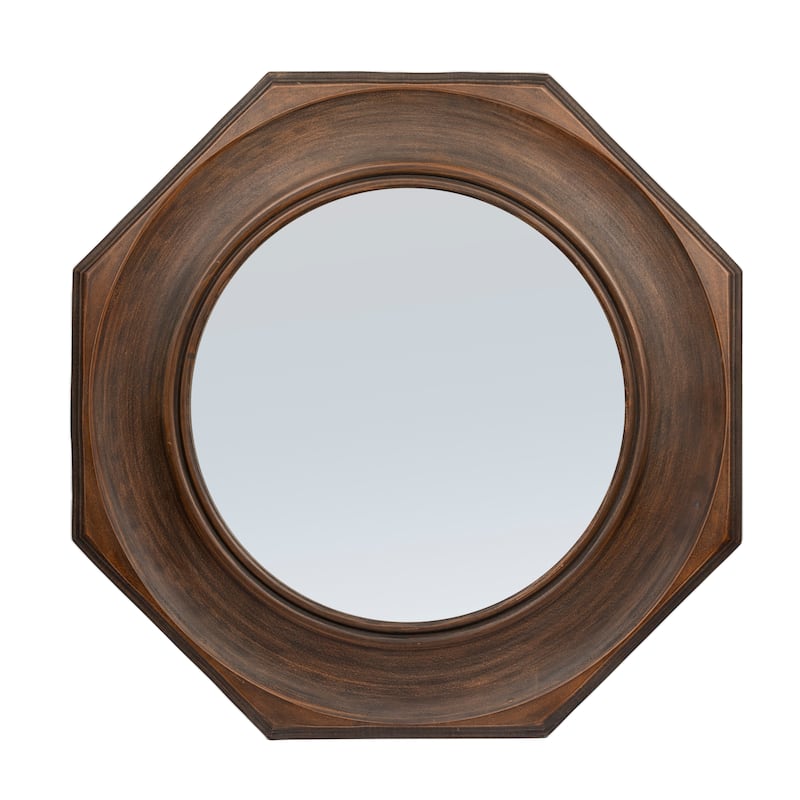 Carved Wood Framed Wall Mirror