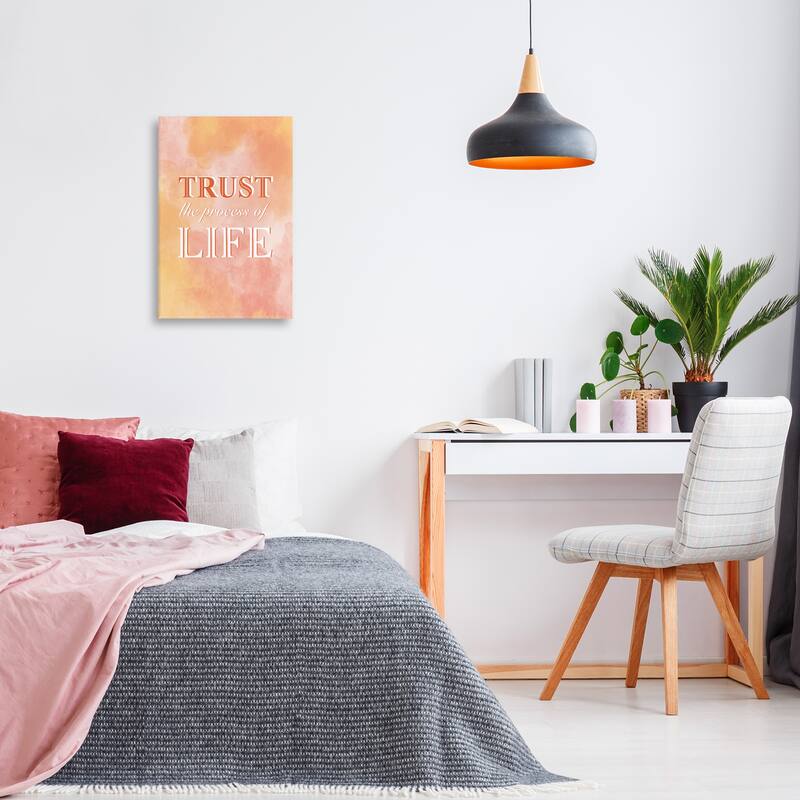 Stupell Trust The Process Of Life Canvas Wall Art Design By Martina Pavlova