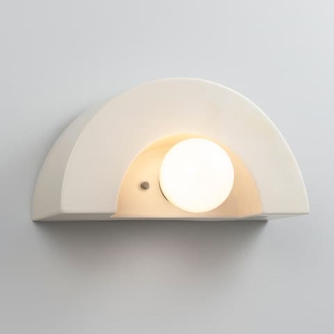 Ceramic Crescent Wall Sconce