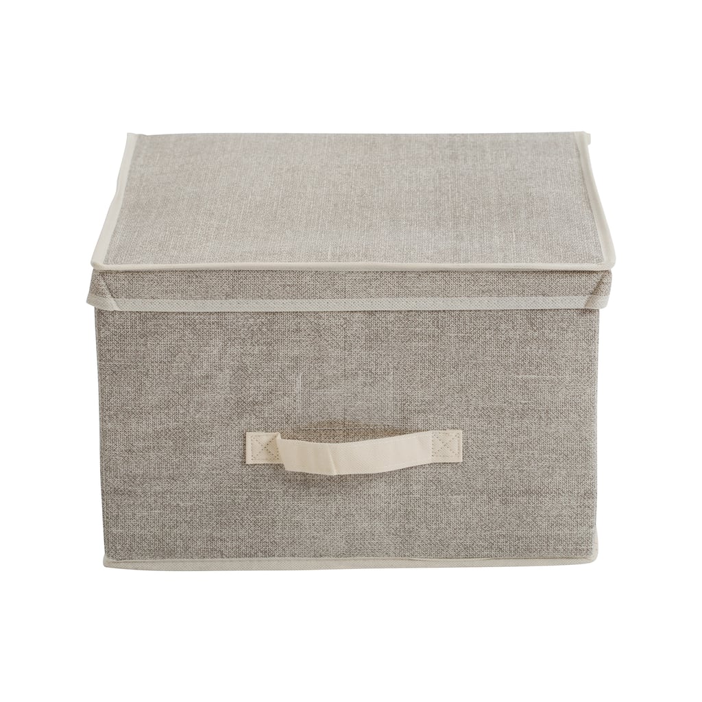 Simplify Jumbo Storage Box in Faux Jute - L16x W16x H10