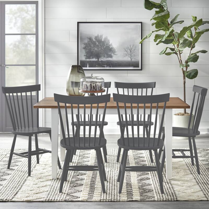 Simple Living Mayview 7-piece Dining Set - Driftwood/Grey