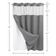 preview thumbnail 45 of 111, No Hook Waffle Weave Shower Curtain with Snap-in Liner