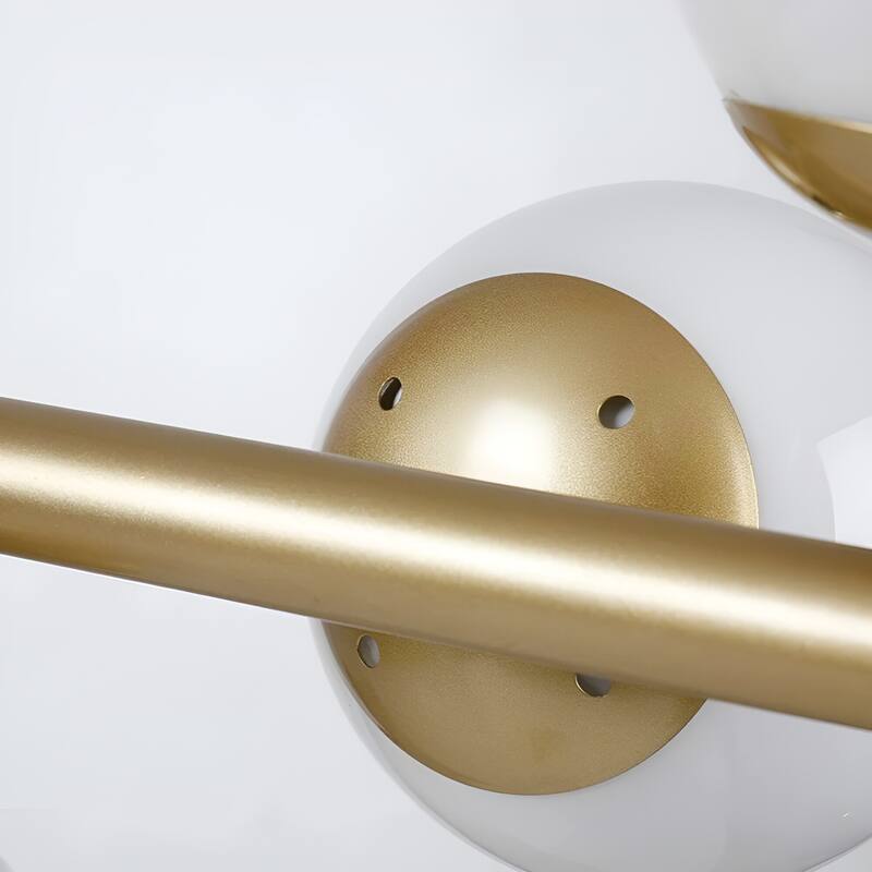 White Sphere Pendant Lighting for Kitchen Island, Futuristic Orb Globes (Black or Gold) - N/A