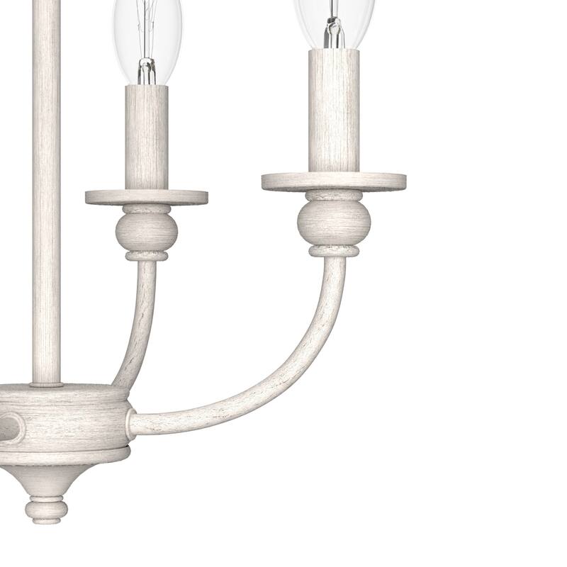 Hunter Southcrest 4 Light Flush Mount Ceiling Light - Entry, Bathroom, Hallway - Candle, Farmhouse, Transitional