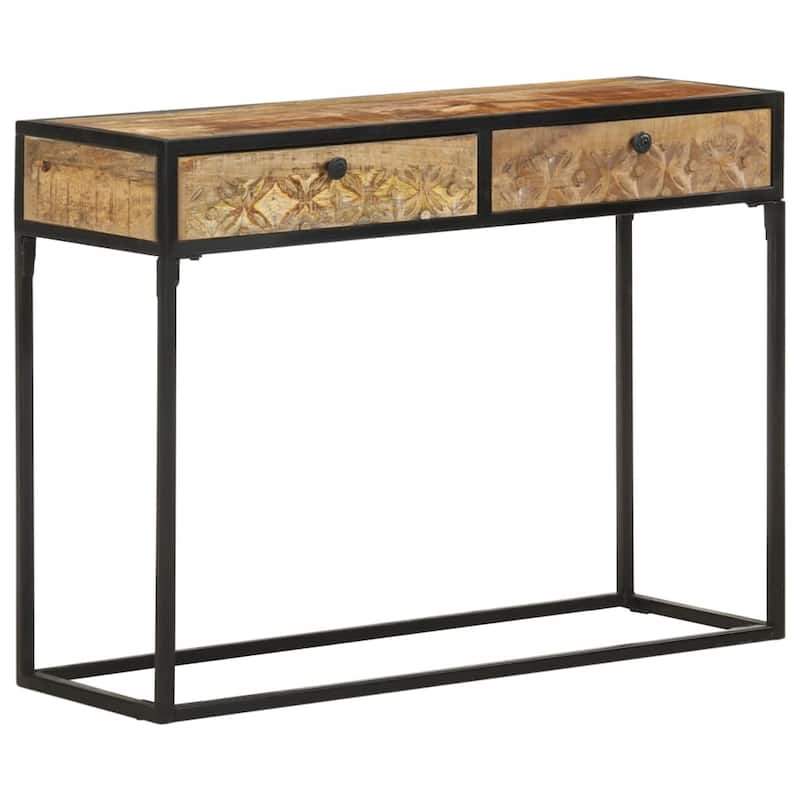 vidaXL Console Table 39.3"x13.8"x29.5" Solid Mango Wood