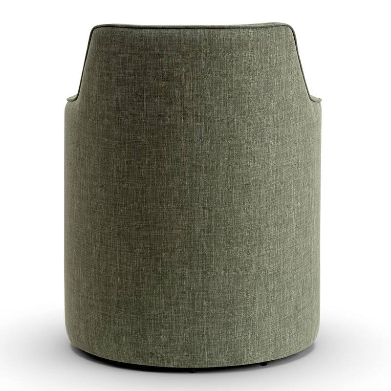 19" Upholstered Swivel Dining Chair(Set of 2)