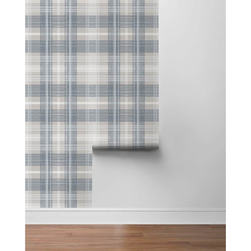 Stacy Garcia Home Crossroads Plaid Peel and Stick Wallpaper