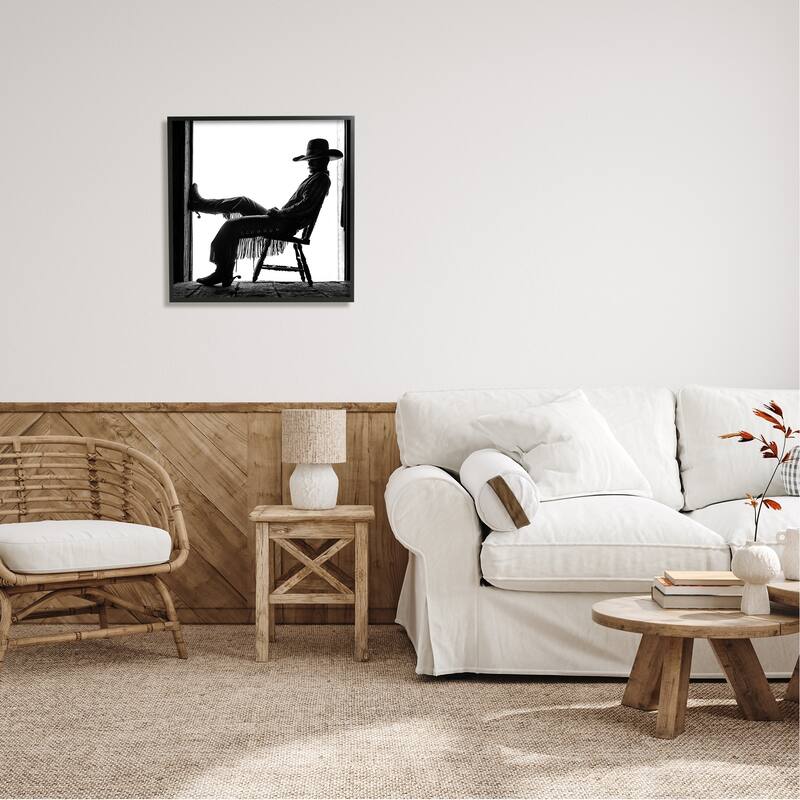 Stupell Southwestern Cowboy Photography Framed Giclee Art Design by PBurchettePhoto