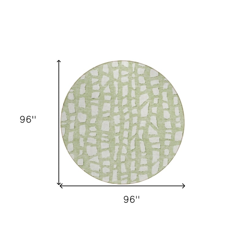 HomeRoots Abstract Transitional Rectangle Outdoor Rug