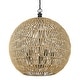 preview thumbnail 10 of 9, Golden Lighting Florence 5-light Pendant in Matte Black