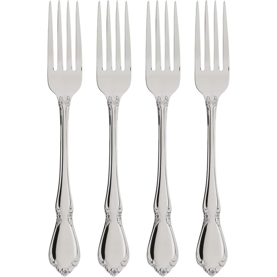 Oneida Chateau Fine Flatware Dinner Forks, Set Of 4