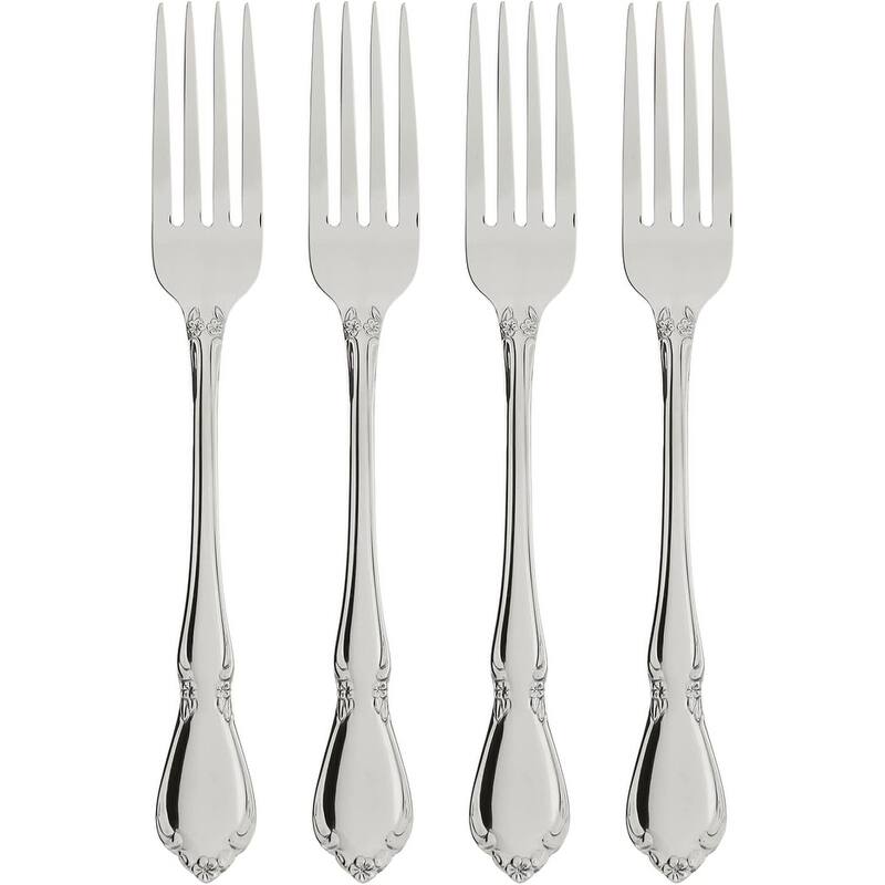 Oneida Chateau Fine Flatware Dinner Forks, Set Of 4
