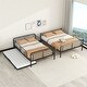 preview thumbnail 12 of 15, Full XL Over Queen Size Metal Bunk Bed with Twin Size Trundle