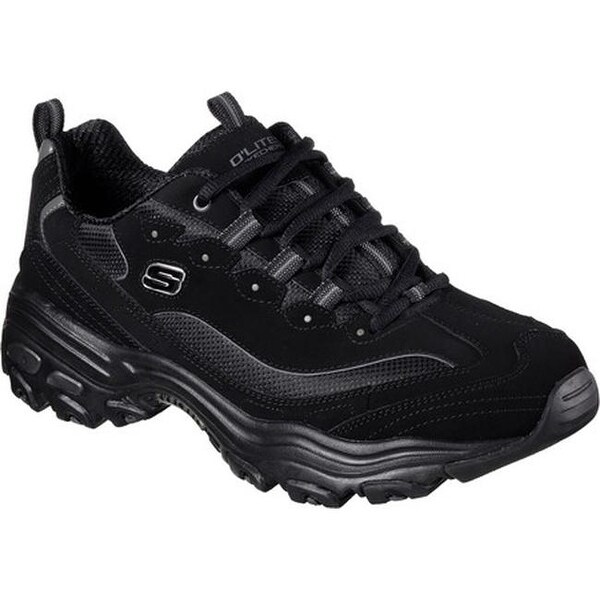 skechers black mens sneakers