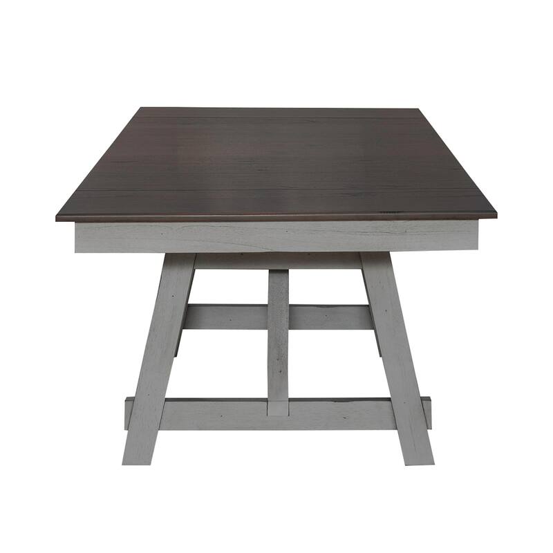 Newport Smokey Grey 5 Piece Trestle Table Set