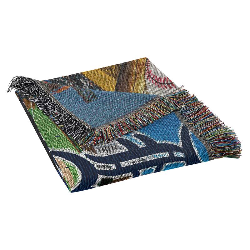 MLB Woven Tapestry Throw Blanket
