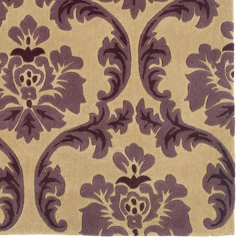 Hand Tufted Rich Damask Rug Collection